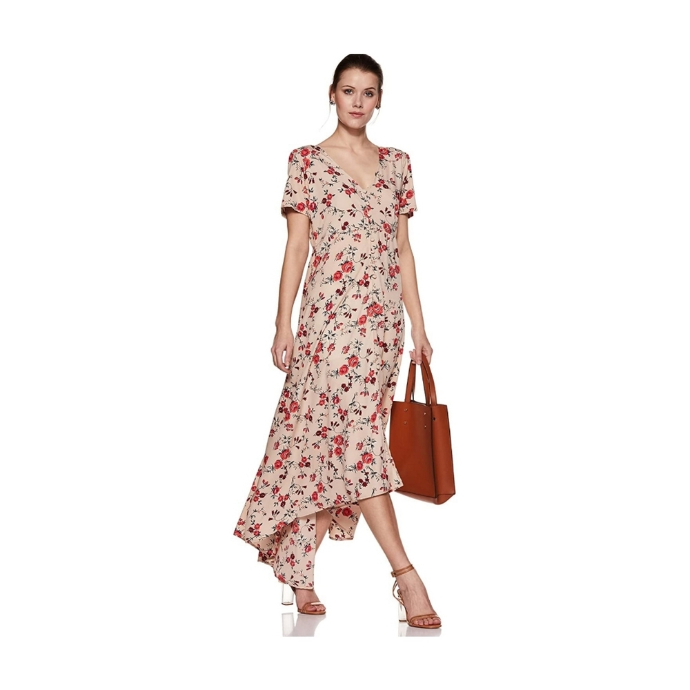 WILD OASIS  FLORAL LONG DRESS
